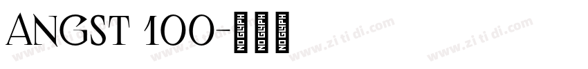 Angst 100字体转换